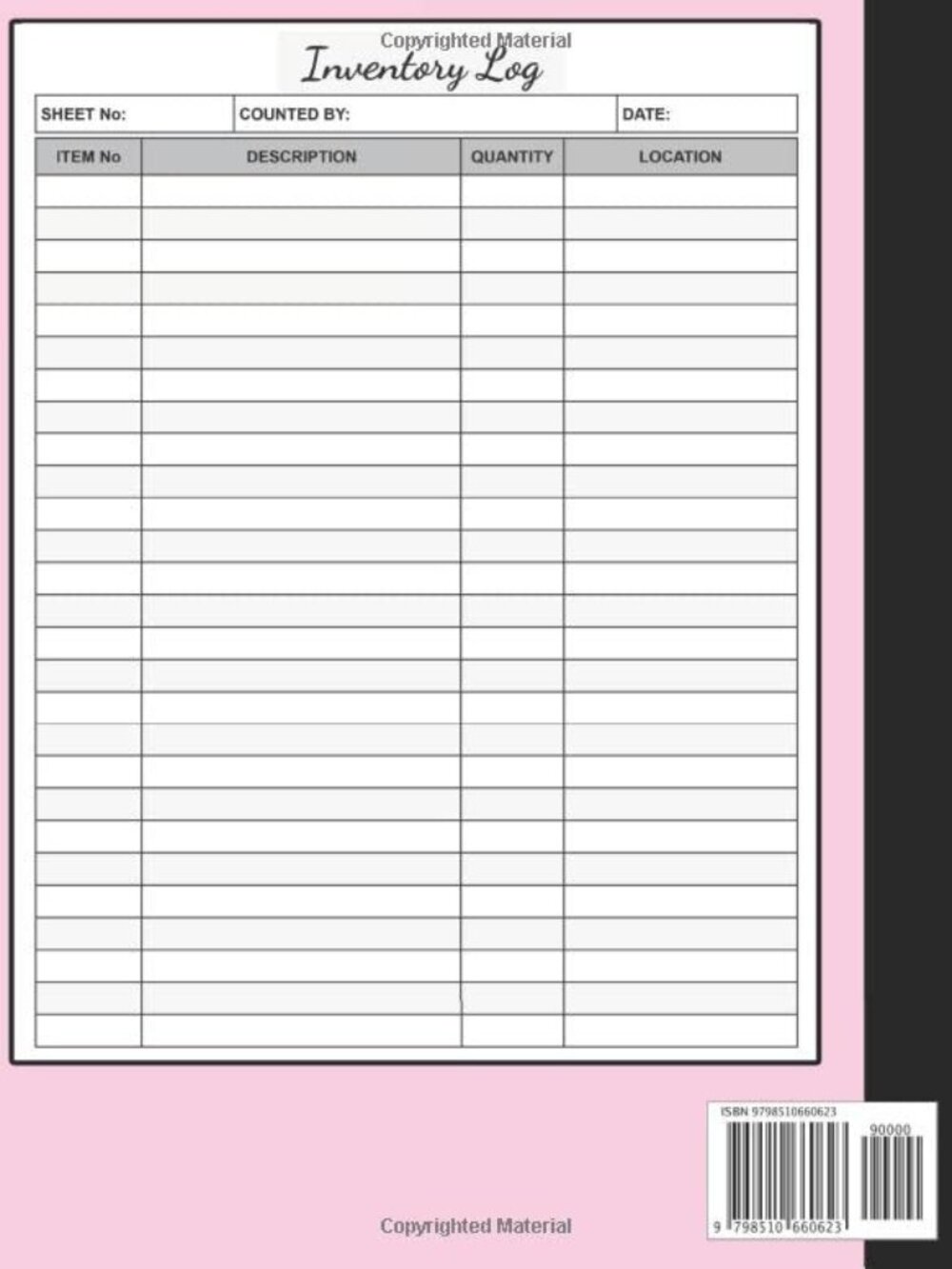 Inventory Log Book: Simple Inventory Book For Small Business Or Personal | Inven - Picture 2 of 2